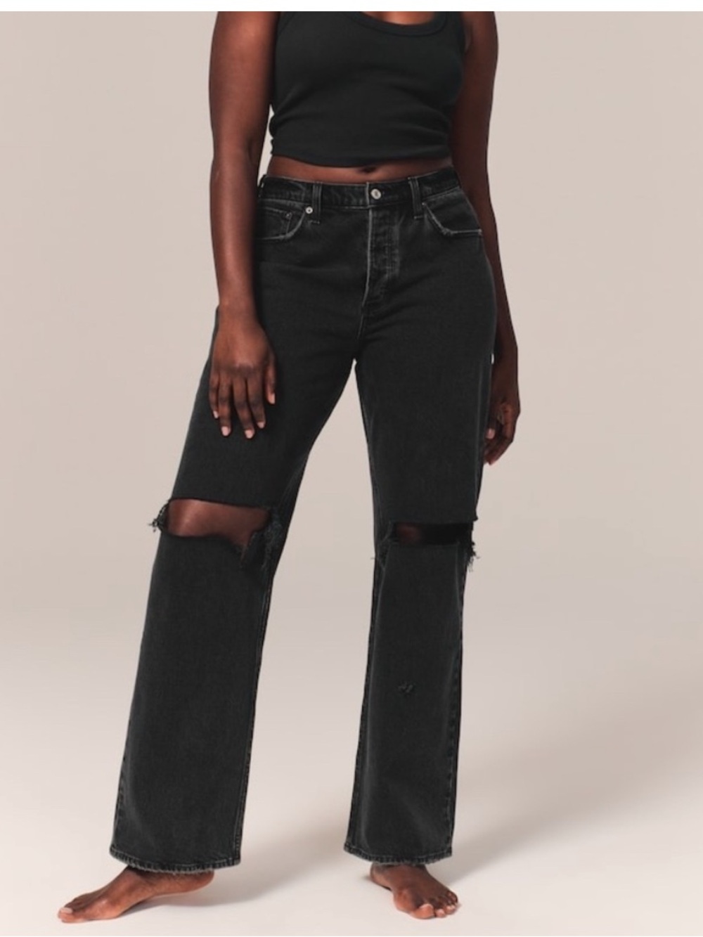 Abercrombie & Fitch Curve Love 90’s Low Rise Baggy Jean
